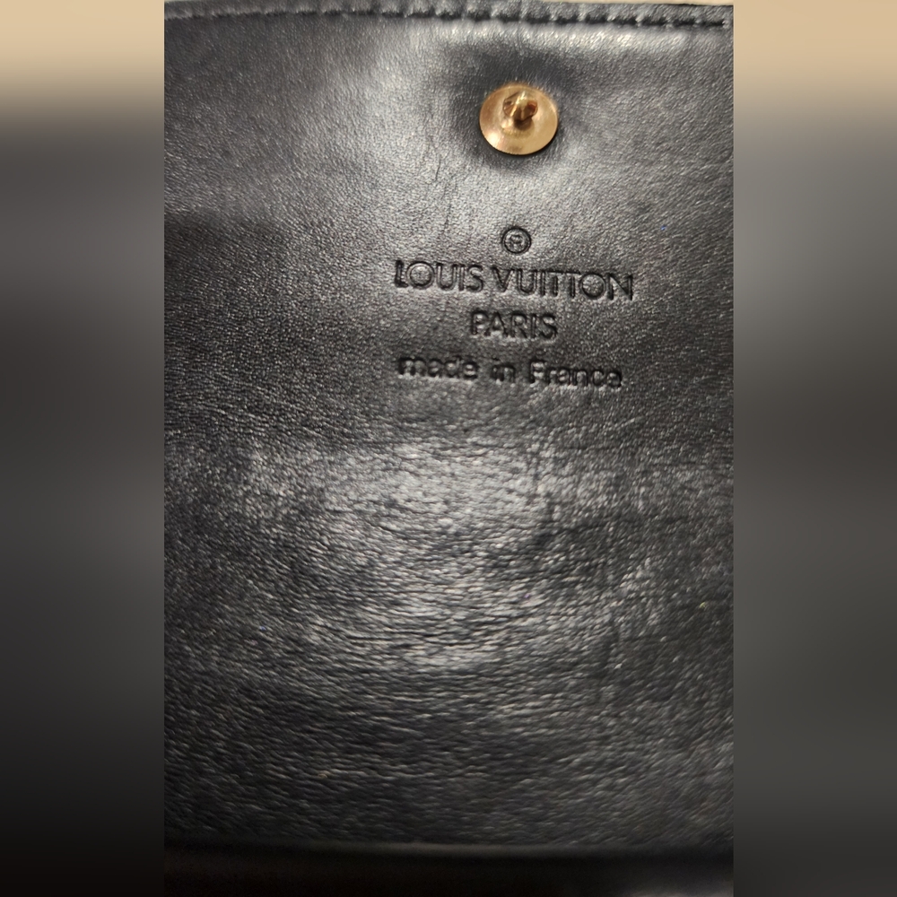 Louis Vuitton Suhali Leather Porte Trésor International Wallet Black Gold - Picture 9 of 9
